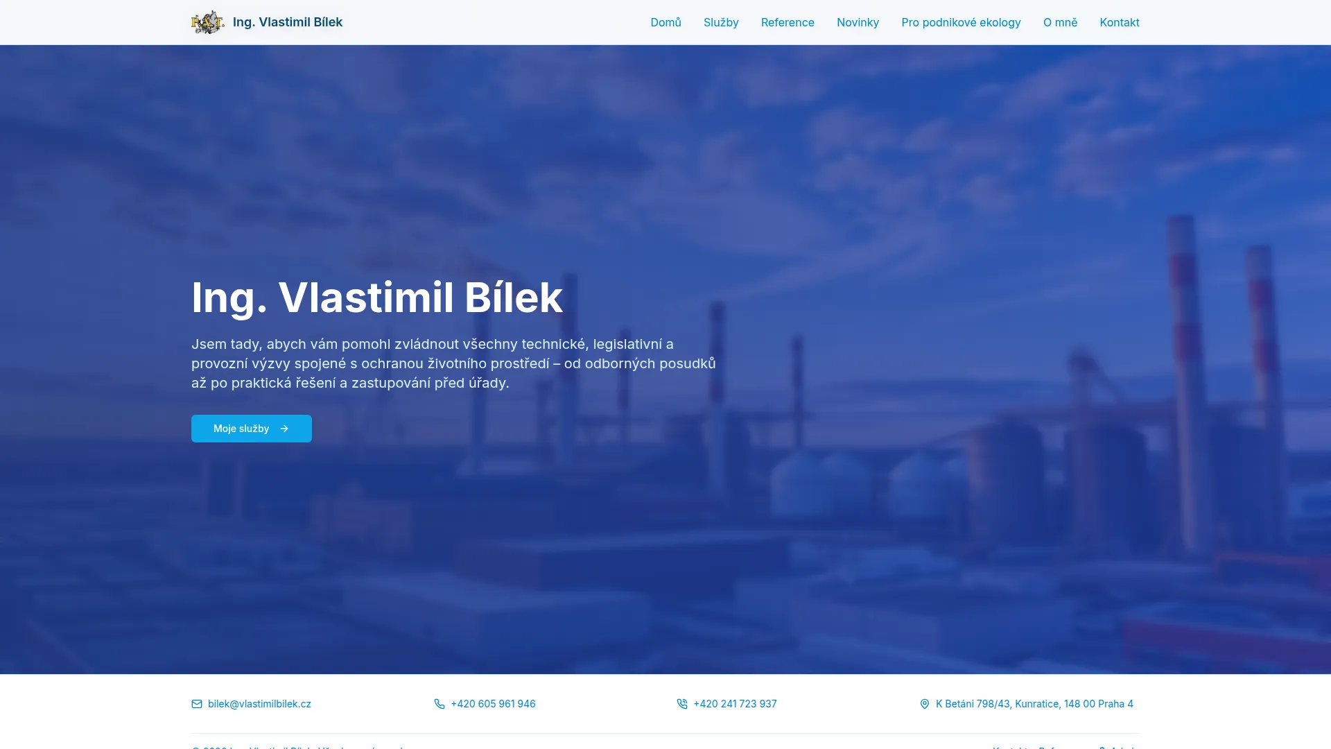 Screenshot of Vlastimilbilek.cz